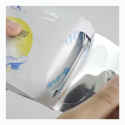 China Factory Supply Waterproof Pressure Sensitive Self Adhesive Metallized Metallic Silver Tube Tube PE Film Label Jumbo Roll Material for sale