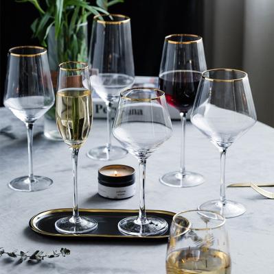 China Europe MONAZONE crystal glass family transparent wine glass set for sale