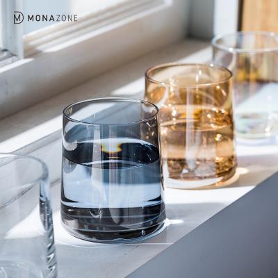 China Modern Colorful Monazone Ion Plating Glasses Whiskey Glass Wine Mug for sale