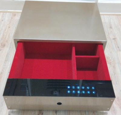 China Hot Selling High Quality Stocked Drawer Hidden Sliding Electronic Password Box For Cash, Jewelry for sale