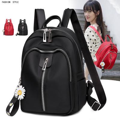 China New Oxford Anti Theft Red And Black Water Proof Adult Ladies Backpack Casual Women's Fashion Backpacks for sale