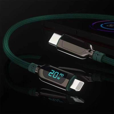 China Mobile Phone Factory Price Customize Logo LED Display 20W USB C Fast Charging Cord USB Cable For iPhone 13 Pro Mini 12 XR X XS Max 8 for sale