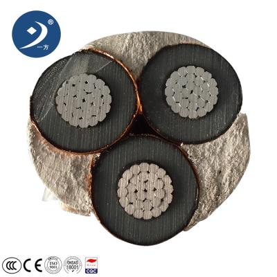 China 11kv medium voltage underground aluminum cable / 50mm / 3x240mm2 pvc electric cables in pakistan zu verkaufen