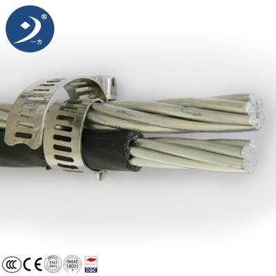 China Aluminium XLPE Insulation 2X16mm2 Aerial Bundled Cable 0.6/1kV Overhead Cable Te koop