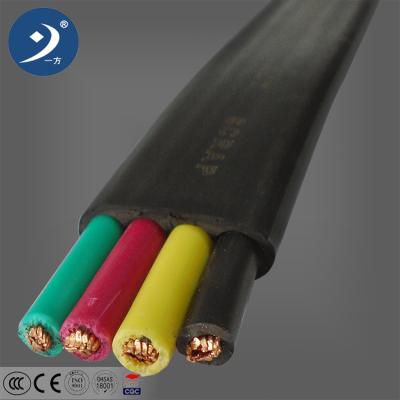 China 4x10mm2 power cable electric rubber cable and elevator traveling cable price Te koop