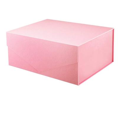 China Factory Wholesale Eco-Friendly Rectangle Kraft Paper Folding Customized Gift Wrapping Paper Box With Magnetic Lid for sale