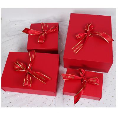 China Business& High Quality Valentine's Day Texture Double Door Arch Gift Boxes Shopping High End Gift Box for sale