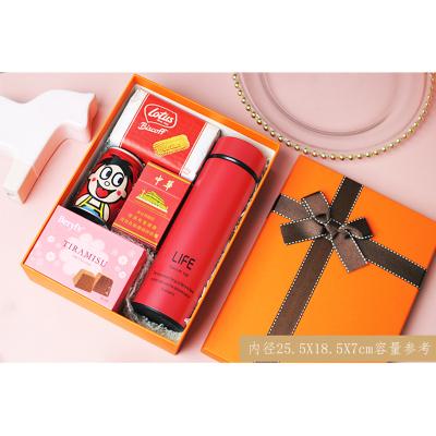 China Business& Buying Exquisite Creative Orange Rigid Boxes Gift Box Treasure Chest Gift Box Packaging Eco-friendly Quality Assurance With Souvenir for sale