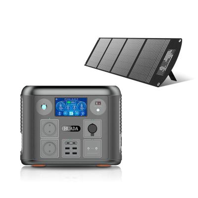 China Type C 1280Wh 50000mAh AC Outlets Portable Solar Generator Power Station For Home Emergency Outdoor Camping With Wireless Charging for sale