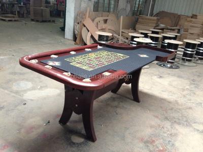 China Deluxe Wooden 84 Inch Casino Style Roulette Poker Table for sale