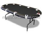 China 84 Inch Wooden Folding Poker Table With Folding Steel Leg for sale