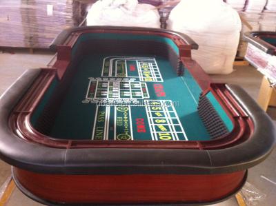 China 84 inch luxury crap wood table, casino table for sale