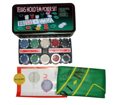 China PS 200 Pcs Texas Hold Em Poker Chip Set for sale