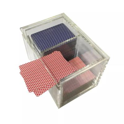 China Cards throw box for 8 deck game cards for sale