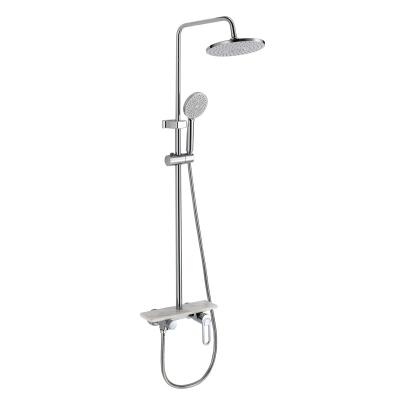 China With Sliding Bar OEM Manufacturer Supply Lavatory Shower Set Rain Shower Bath Bathroom Shower Wall Mounted Sanitary Column for sale