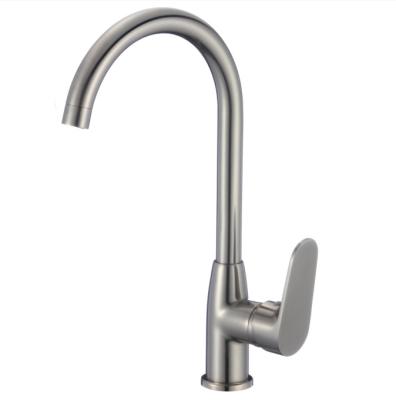 China Wholesale Faucets Factory Metered Single Hole Deck Mounted Hot Cold Water Kitchen Faucet for sale