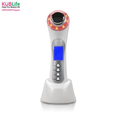 China Face Lift 5 in 1 Multifunctional Facial Massager High Frequency Vibration Skin Tightening for sale