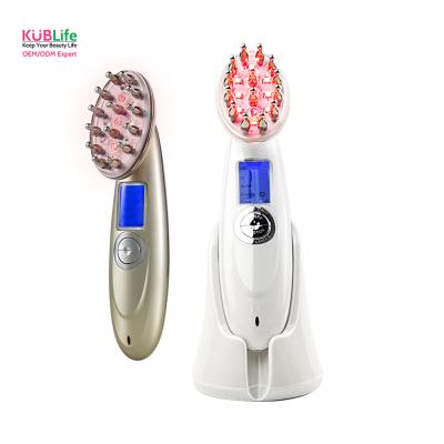 China Micro Current Anti Hair Laser Light Anti Hair Growth Laser Comb Manual Anti Hair Removal LED Hair Loss for sale