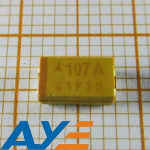 China Capacitores 10V 100uF 2312 dos componentes eletrônicos do tântalo de TAJC107K010RNJ SMD à venda