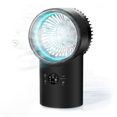 China 2020 Amazon Best Selling 7 Color Mini Air Cooler Fan Led Portable Air Conditioner Home Portable Fan for sale