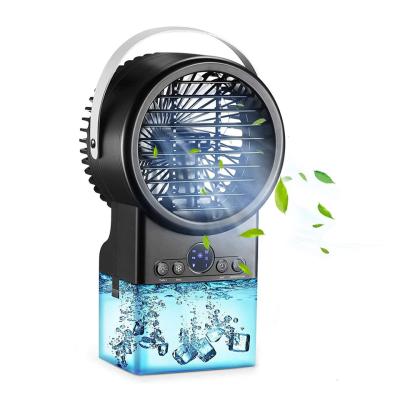 China Household 3 In 1 Portable Air Conditioner Cooler Fan 7 Colors Night Light Air Fan for sale