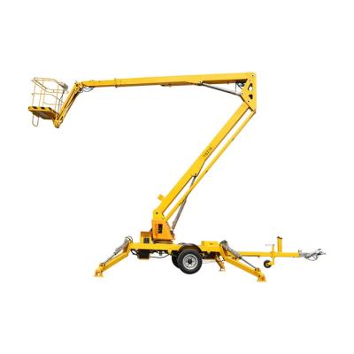 China Aerial Construction Works 8m 10m 12m Towable Boom Lift Working Platform Lift for sale