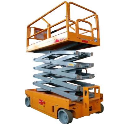 China Hotels START 26 ft 32ft 40ft Narrow Electric Scissor Lift For Painting for sale