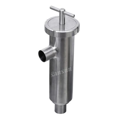 China EN10204-3.1 B Mill CERT Is Offered Sanitary Stainless Steel Angle Strainer Flange Pipe Industrial Filter for sale