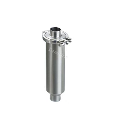 China EN10204-3.1 B mill cert is offered stainless steel tube sanitary filter in line welded straight type strainer for sale