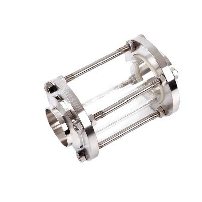 China High Quality Food Stainless Steel Sanitary Pipe Welded Sight Glass for sale