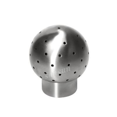 China food & Beverage Factory Sanitary Stainless Steel Welded Spray Fixed Cleaning Ball for sale