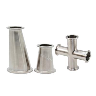 China Dairy SMS DIN Pipe Fitting Elbow Price Stainless Steel 3 Way Elbow Sanitary Pipe Fitting for sale