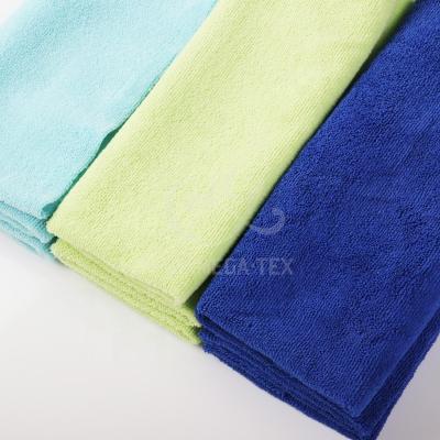 China High Quality Hot Selling Microfiber Kitchen Warp Knitting Clean Knitting Fabric Anti-static Towel Double Towel Microfiber Cloth for sale