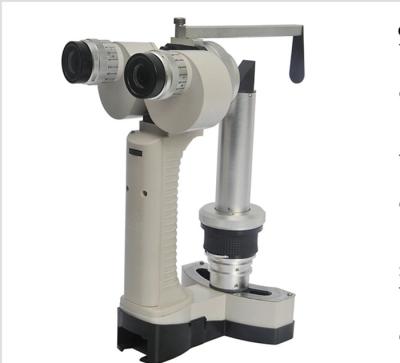 China Horizontal ±30° Slit Angle Hand Held Slit Lamp With White LED Illumination Bulb for sale