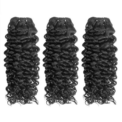 China Custom ITALY Wave Support, 100% Brazilian Hair, Natural Black Italian Curls for sale