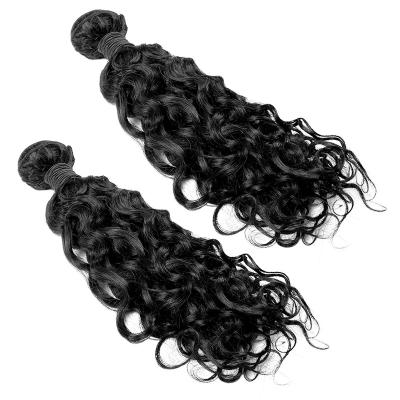 China JIAHUI Water Wave Brazilian Natural Black Tape In Hair Extensions Hair Extensions Wave Curly Straight For Fashion Women for sale