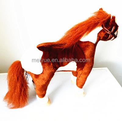 China Wholesale Plush Holding Dark Brown Stuffed Horse Plush Toy for sale