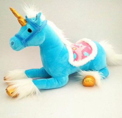 China Pink / Blue / Purple / White Stuffed Plush Standing Unicorn Stuffed Soft Toy for sale