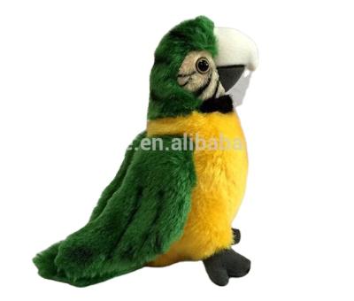 China High Quality Stuffed Plush Green Parrot Stuffed Toys for sale