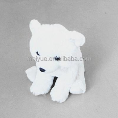 China Stuffed Plush Toys Forest Animals Downy Standing White Polyester Bear for sale