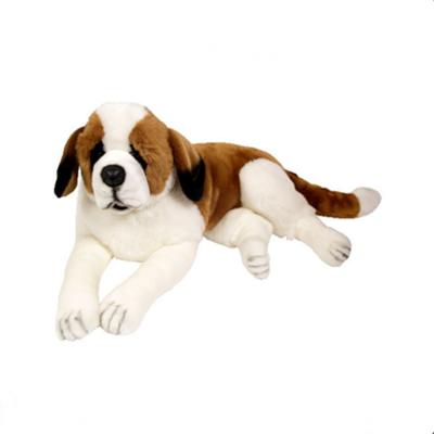 China Large Size Lying Lifelike Rottweiler Plush Toy Realistic Dog for sale