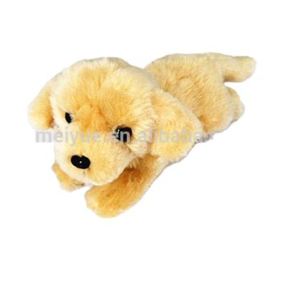 China Real Pretend Plush Stuffed Plush Toy Lying Labrador Retriever Dog for sale