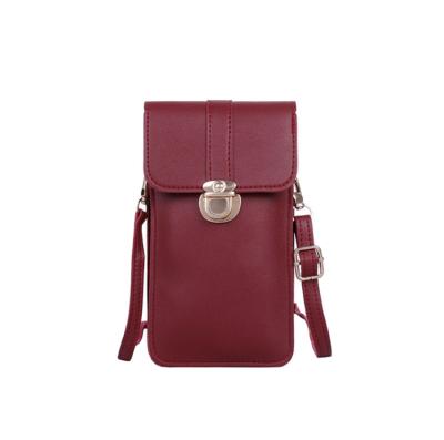 China PU Leather 2021 New Design Phone Bags Small Cross - Body Lady Cell Phone Wallet Fashion Women Mobile for sale