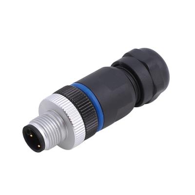 China New Arrival M12 Automotive Field Installable Connector IP67 IP68 UN B D X S L T Coding for sale