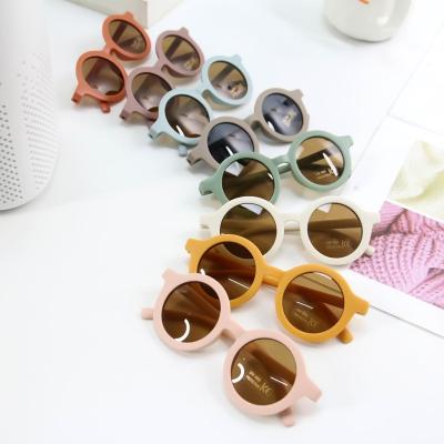 China Fashion Sun Glasses Kids Sunglasses Round Flower UV400 Protection Colorful Lenses For Kids Girl Boy for sale