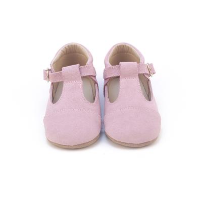 China Lightweight High Quality Toddler Slip On Shoes Baby Girls Leather T-bar Wholesale Shoes for sale