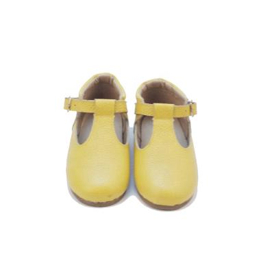 China Wholesale Genuine Leather Girls Handmade Soft Sole Bar Genuine Leather Baby Shoes (Can Be Customized) for sale