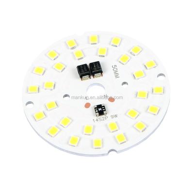 China Warehouse Aluminum LED PCB Board, Round LED PCBA Assembly 5730 LED Light Bulb PCB Board Manufacturer in China for sale