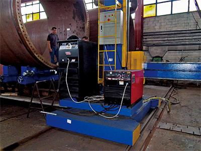 China VFD Control Tank Turning Rolls For Pipe Fabrication Line HGFK 800 Ton for sale