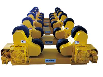 China Yellow Self-Aligning Welding Rotator For Welding Metal Cylinder 20 Tons for sale